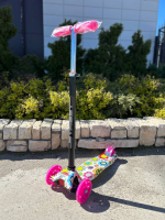 RR2-1/ Самокат четырехколесный детский, светящиеся колеса