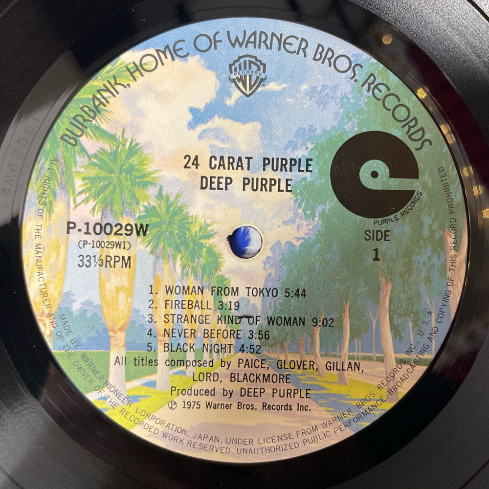 Винтажная виниловая пластинка LP Deep Purple 24 Carat Purple (Japan 1975) (Obi) Child In Time