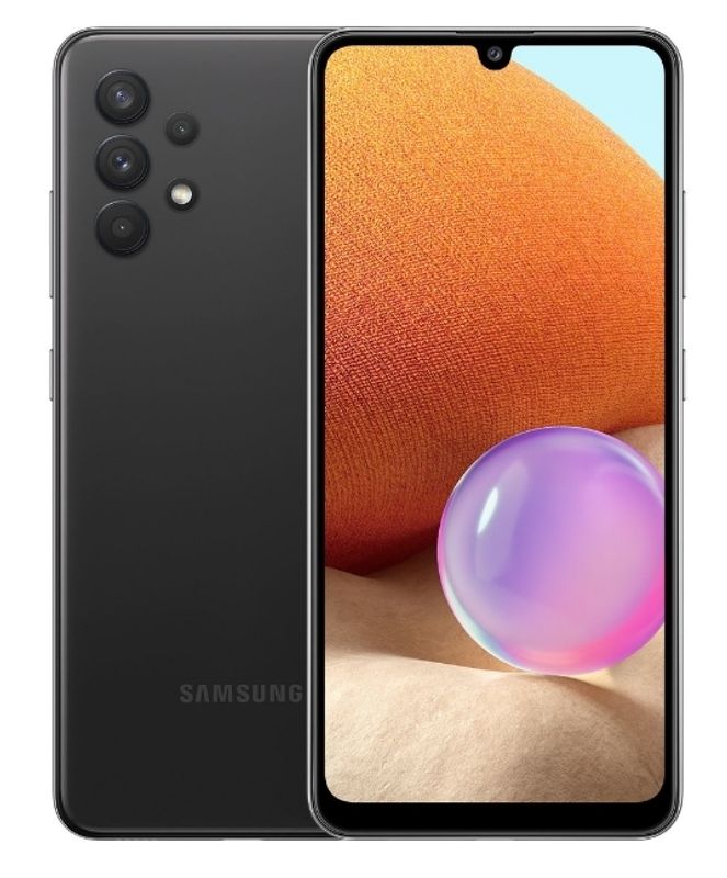 Смартфон Samsung Galaxy A32 4/128GB Awesome Black (SM-A325F/DS) Черный Ростест Оф. Гарантия