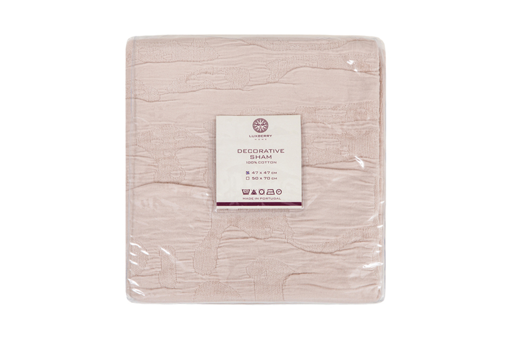 Наволочка декоративная 47х47 Luxberry Powder Dream пудровая вид