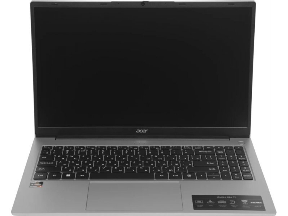 Ноутбук Acer Aspire Lite AL15-42P-R56A IPS, 1920x1080, AMD Ryzen 5 7430U, 6-ядерный, 16ГБ DDR4, 512ГБ SSD, AMD Radeon Graphics, DOS, серебристый, NX.D35CD.002