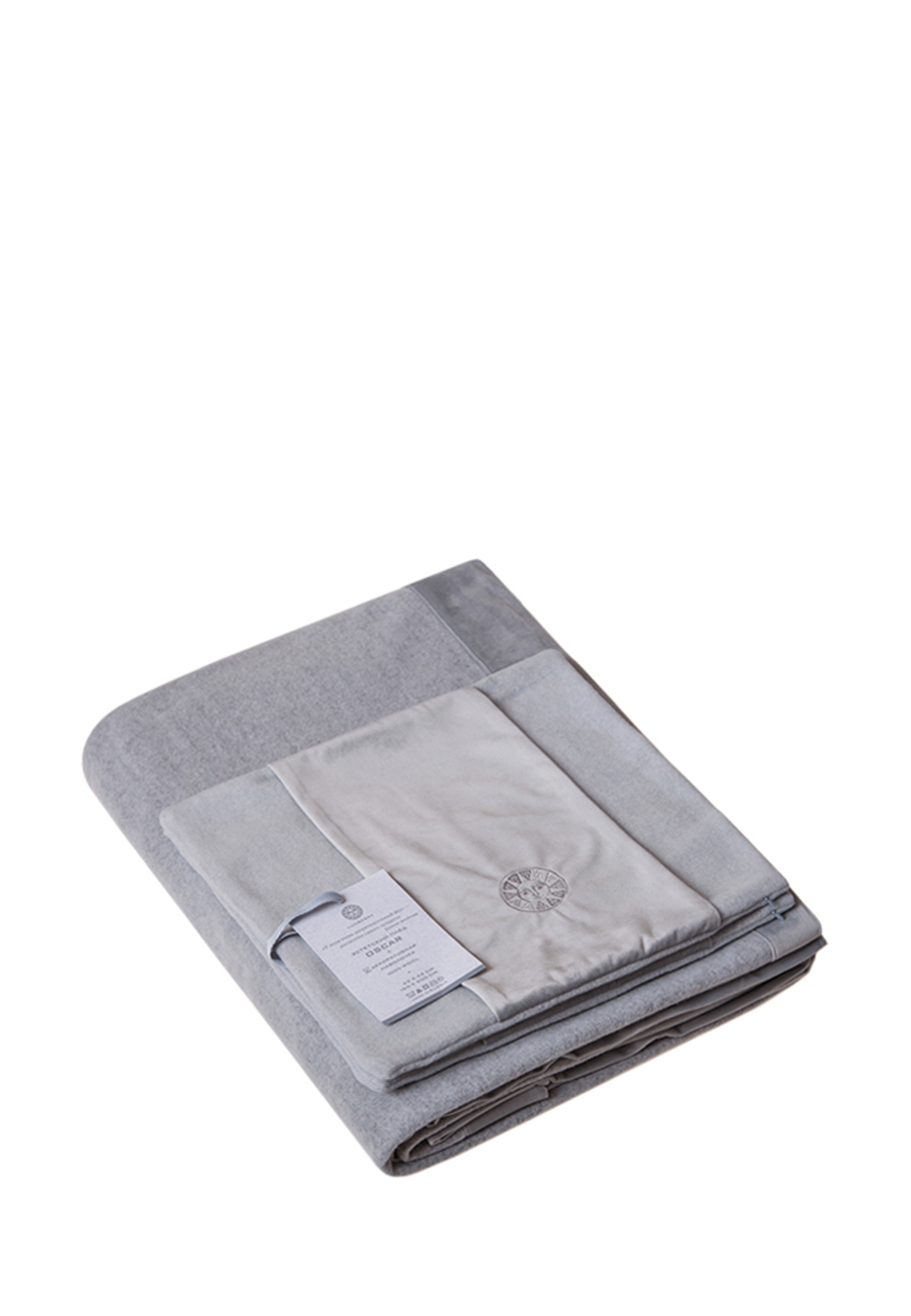 Плед-покрывало 150x200 и наволочки 2шт 42х42 Luxberry Oscar серый