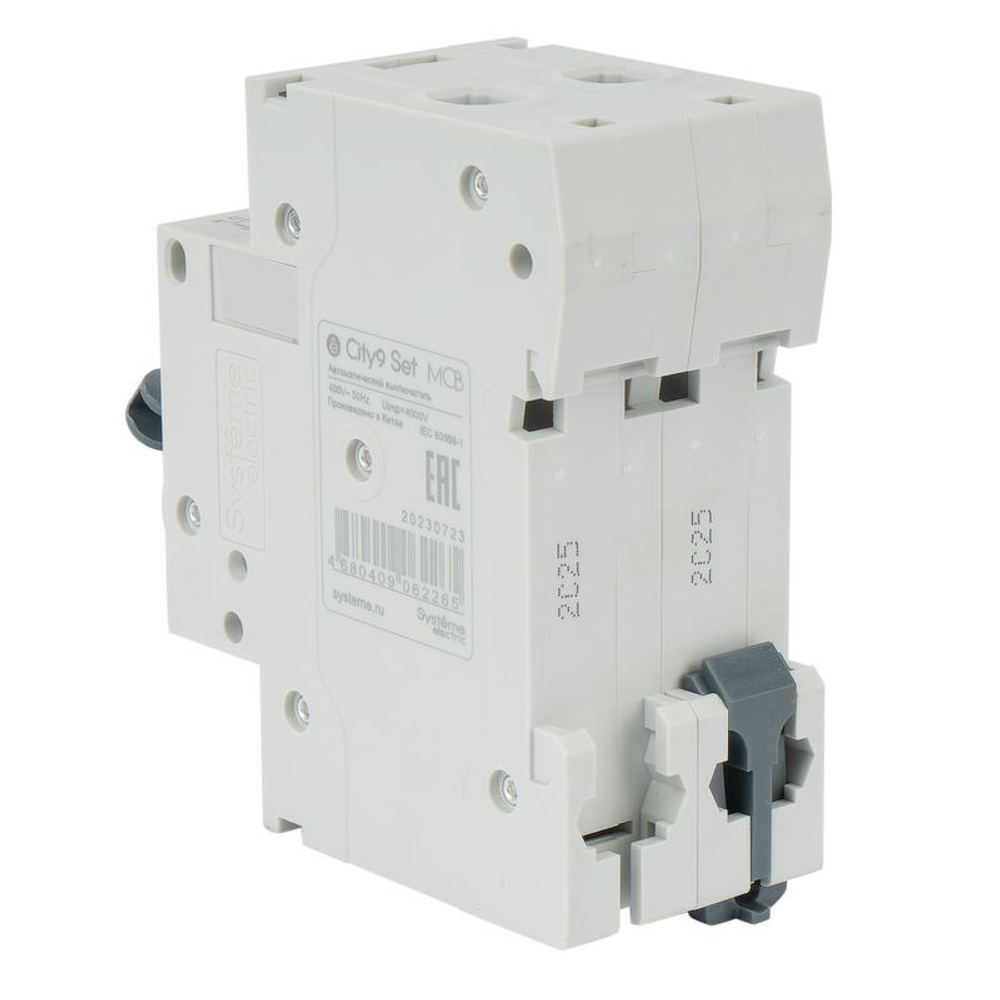 Выключатель автоматический двухполюсной C 25А 4.5кА City9 Systeme Electric