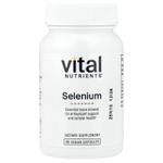 Vital Nutrients, Селен, 90 веганских капсул (200 мкг в каждой капсуле)