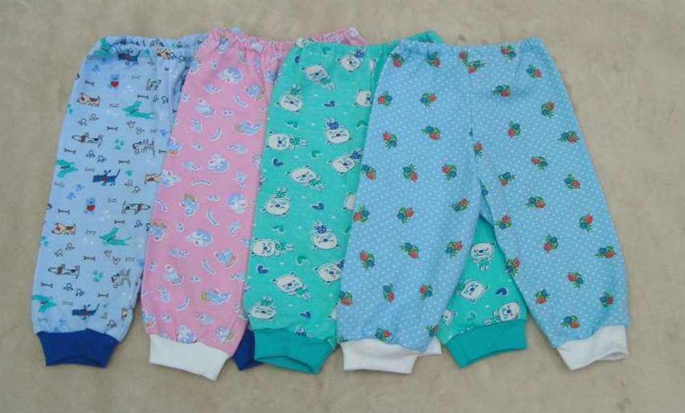 Штанишки с манжетом ассорт кулир р.68 ШТ0101гк (Солнечный миф)