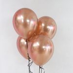 Шар (12''/30 см) Шампань, лайт, хром, 50 шт.