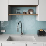 Smile Tile Picket Aqua 7.5x30