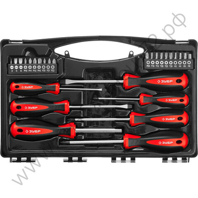 ЗУБР Универсал-27 27 предм., Набор отверток с насадками (25027)