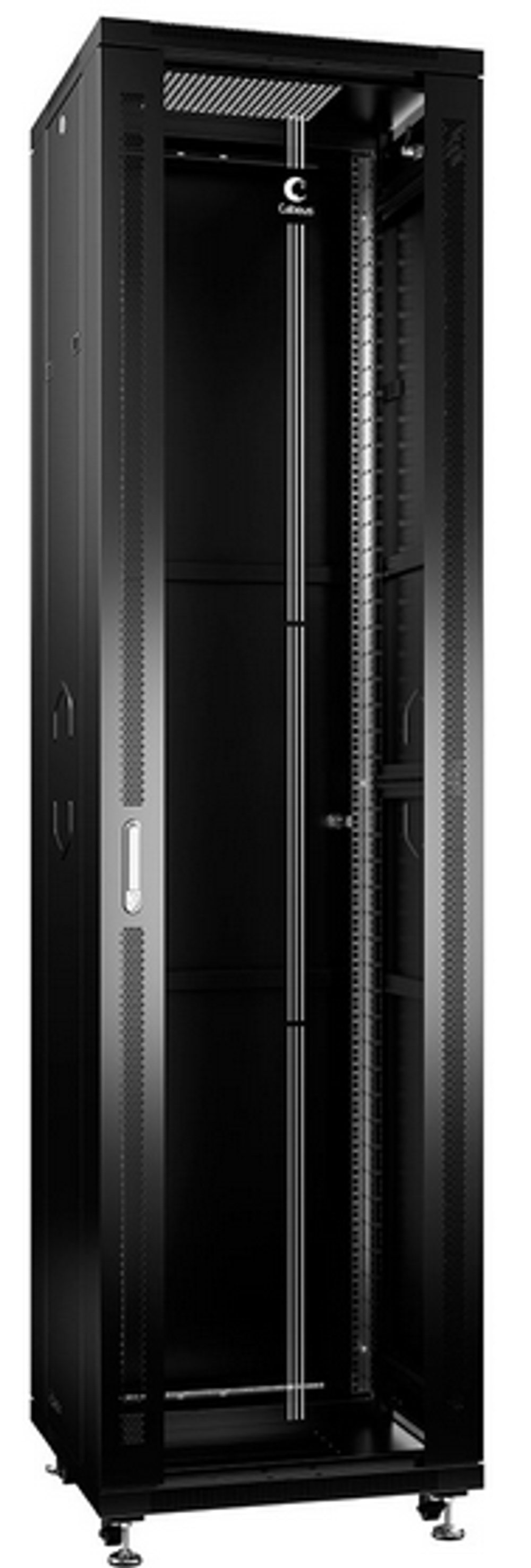 Шкаф напольный 19", 47U Cabeus SH-05C-47U80/80-BK