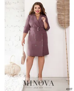 Платье 4146-коричнево-фиолетовый Minova