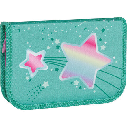 Пенал TIGER FAMILY 1 отделение, 1 откидная планка, ткань, "Shooting Stars", 20х14х4 см, 270227