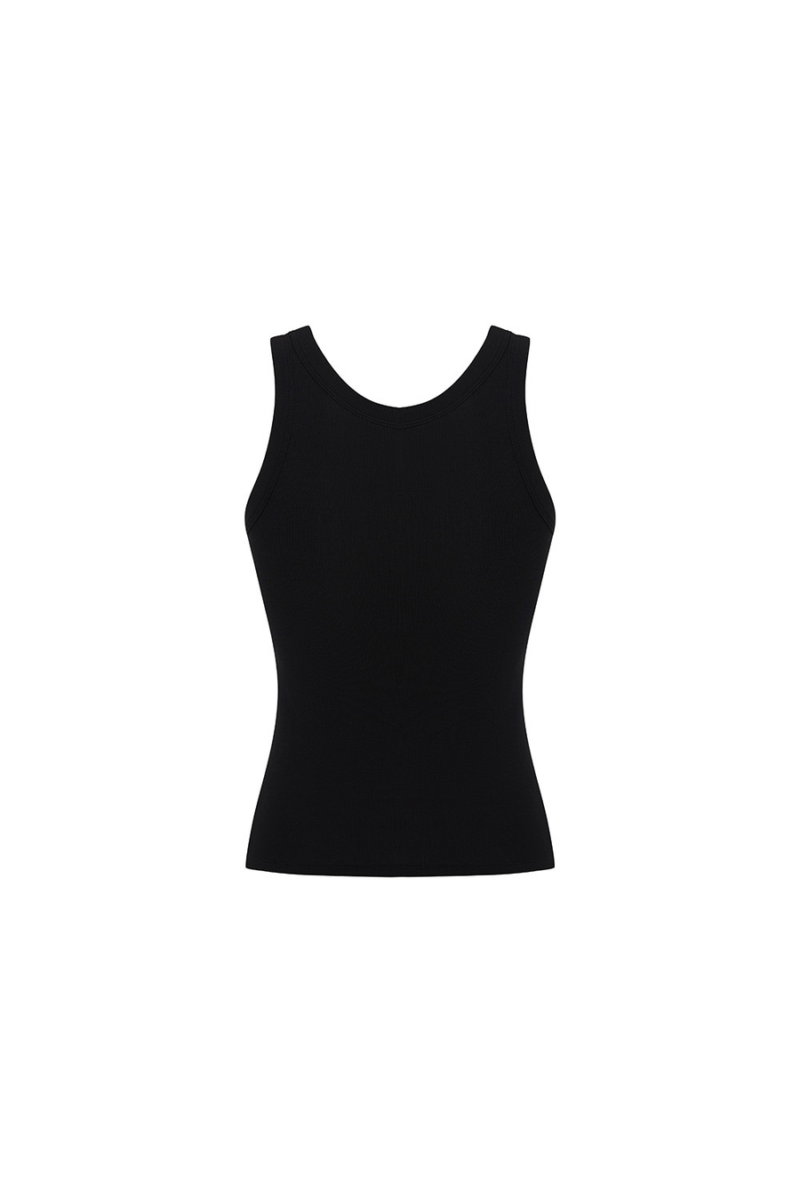 Майка с круглым вырезом из вискозы GENTLE Чёрный