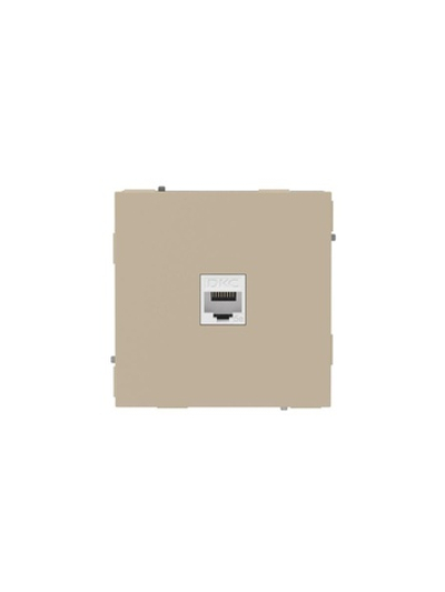 Розетка компьютерная 1-м KANT RJ45 кат.5E без шторки ванильн. марципан DKC 7015663
