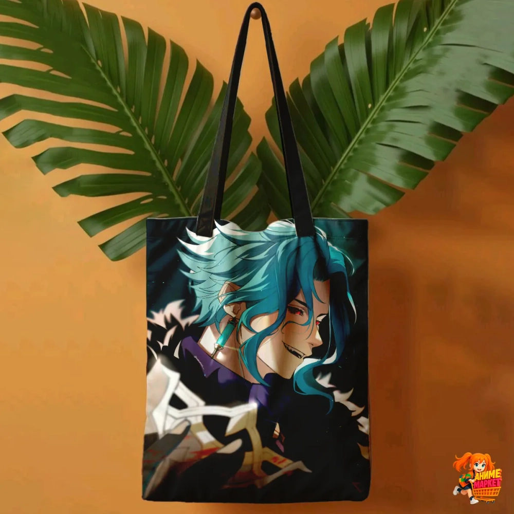 Сумка шоппер с принтом Genshin Impact