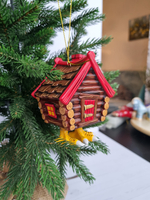 Избушка на курьих ножках ёлочная игрушка