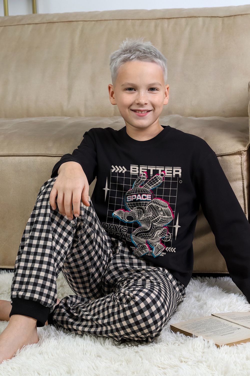 Пижама для мальчика Отдых-1 Виотекс ЧЁРНЫЙ