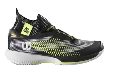 Мужские кроссовки теннисные Wilson Kaos Rapide SFT Clay - white/black/safety yellow