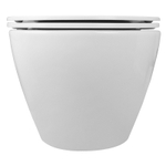 Унитаз подвесной Azario Grado 490х370х370 безободковый, в комплекте с сидением микролифт, белый (AZ-0046 SP)