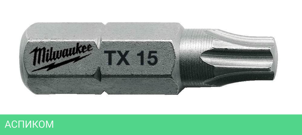 Бита Milwaukee TX15 25мм 25шт (4932399595)