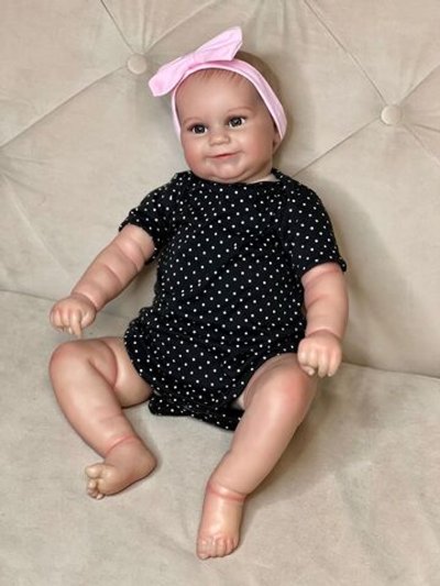 Кукла Реборн мягконабивная 60см в пакете (FA-100A)