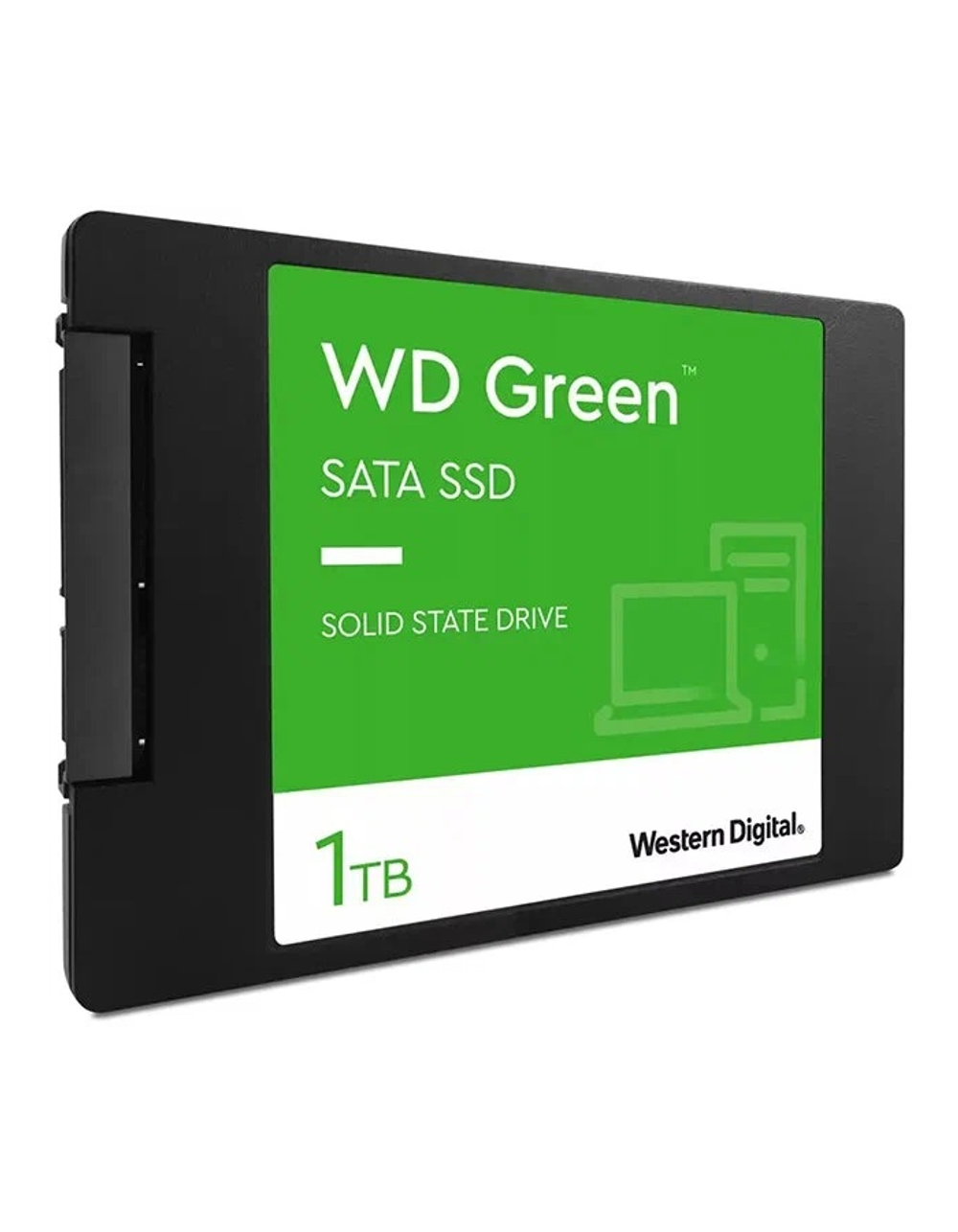 Твердотельный накопитель Western Digital Green SSD 2,5” SATA 1Tb, WDS100T3G0A, 1 year