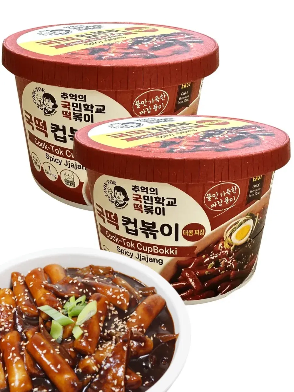 Токпокки в остром соусе чачжан Cupbokki Jiajang 135 г * 2 шт