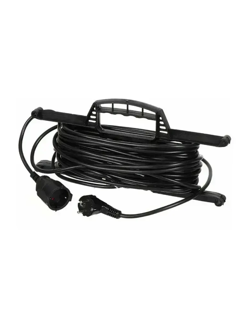 Удлинитель на рамке уличный силовой для сварки ПВС 2х1.5 мм 50 метров, 1 гнездо черный