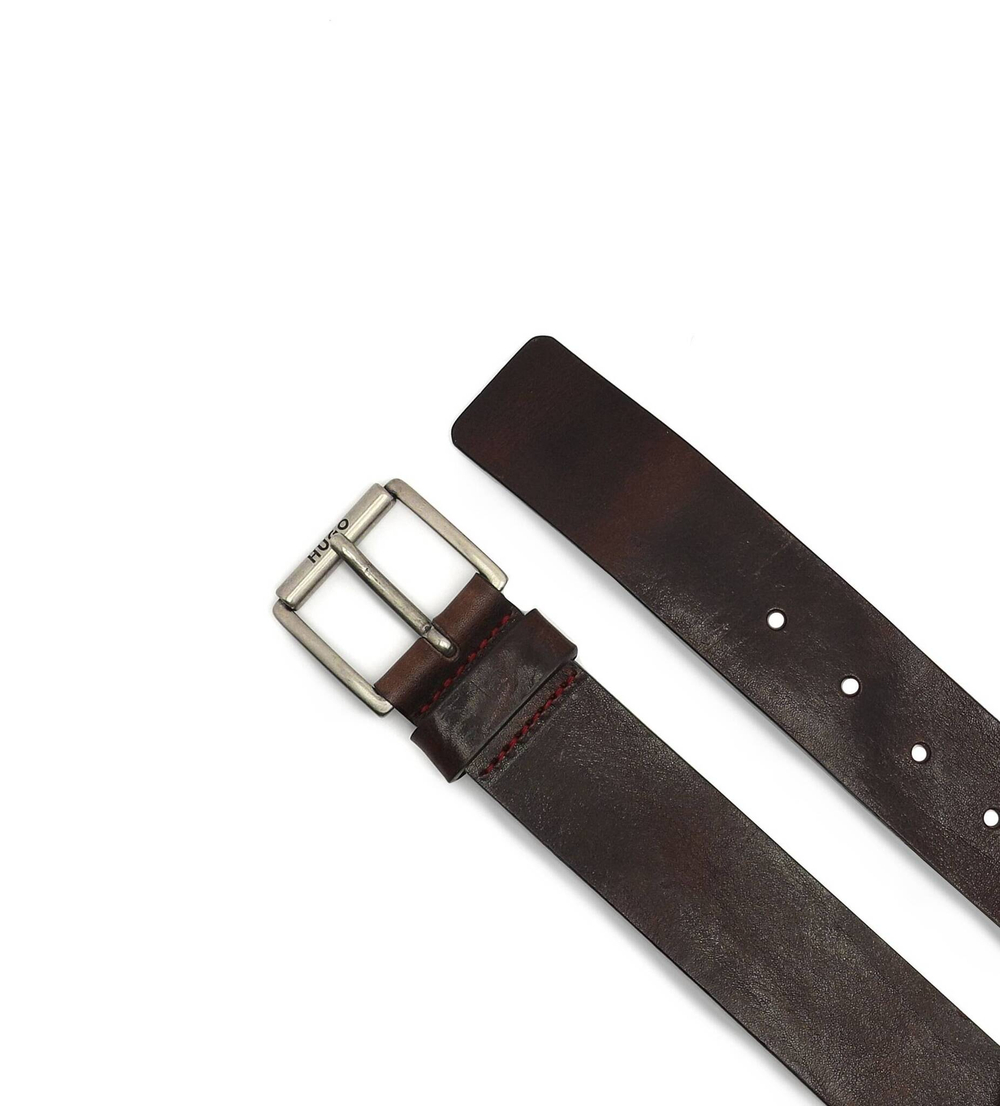 кожаный ремень gabi-v_sz40 HUGO - коричневый(50470651)