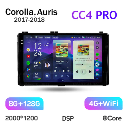 Teyes CC4 Pro 9" для Toyota Corolla, Auris 2017-2018