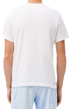 Мужская теннисная футболка Lacoste x Daniil Medvedev T-Shirt - белый