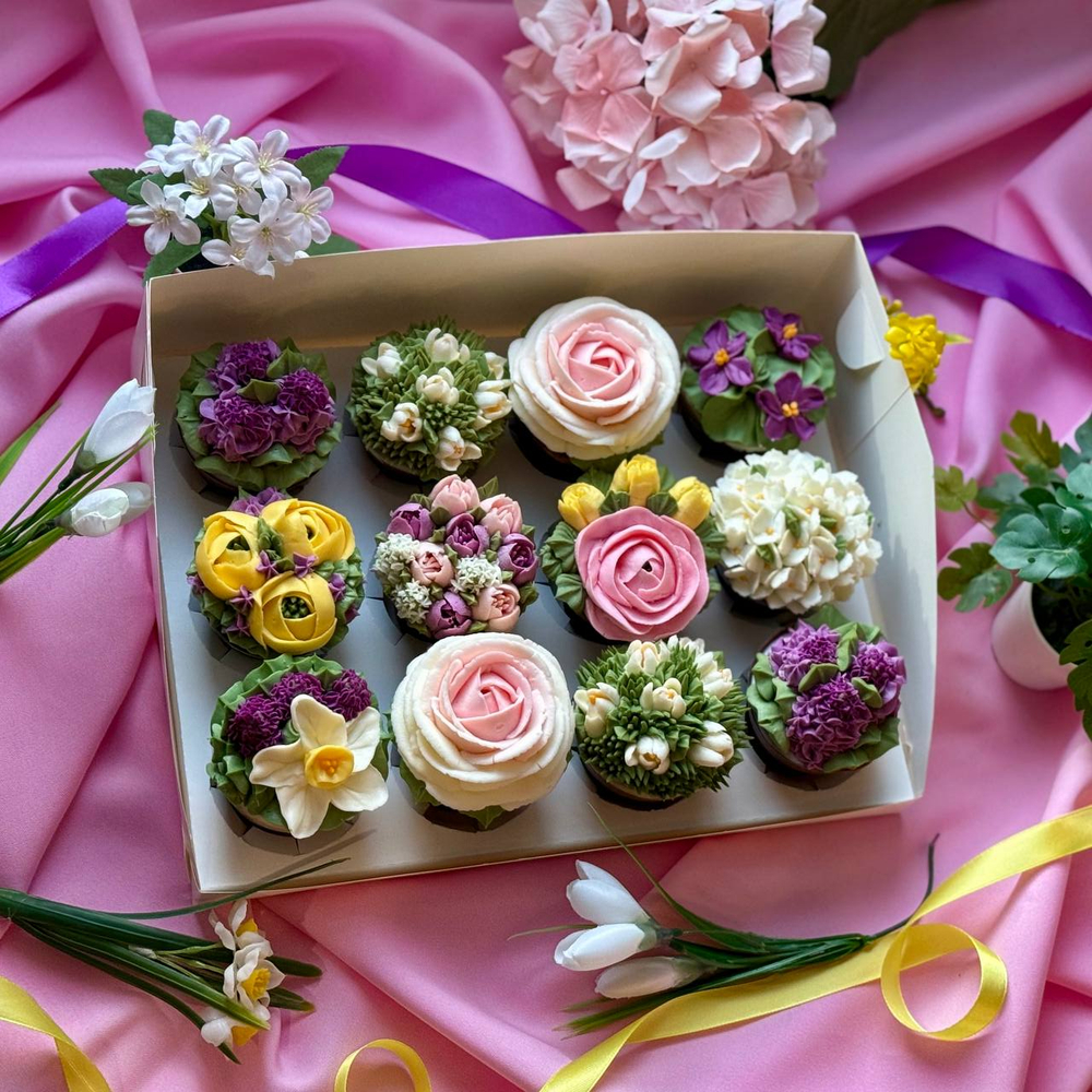 Шоколадные горшочки "Весенний сад"