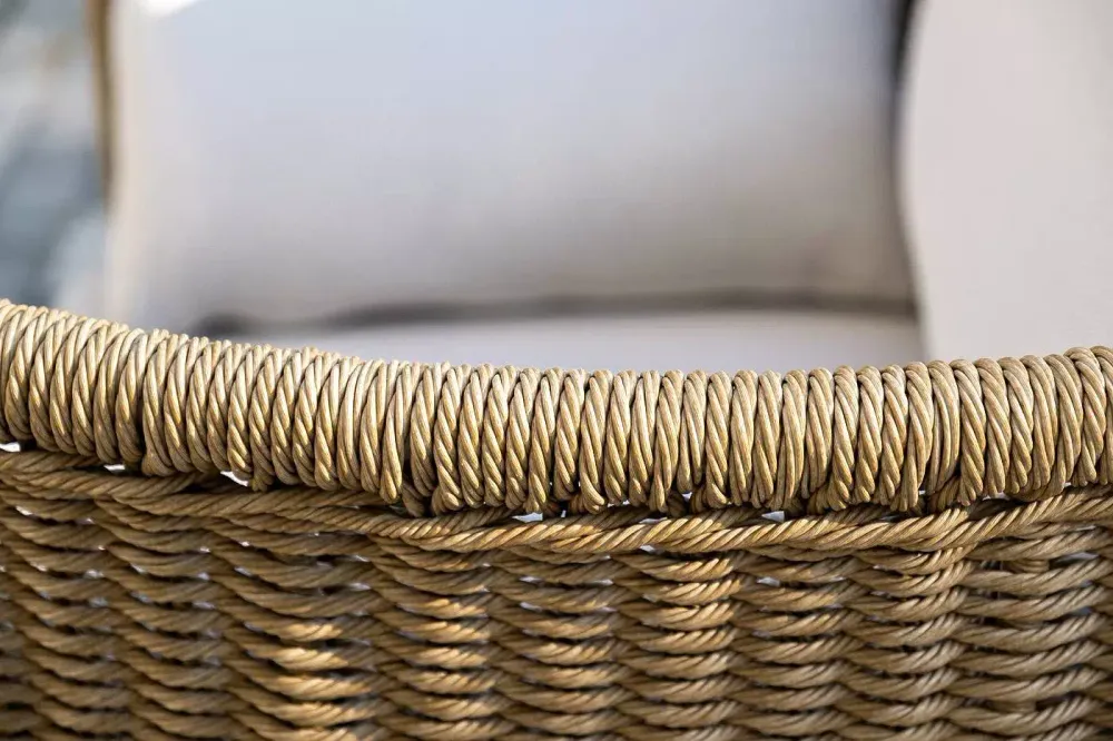 "Аликанте" лаунж-зона из искусственного ротанга, цвет соломенный