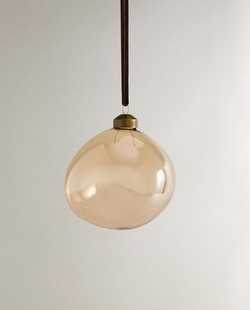 ZARA HOME ЕЛОЧНОЕ УКРАШЕНИЕ «ШАР» АСИММЕТРИЧНОЙ ФОРМЫ, КОРИЧНЕВЫЙ