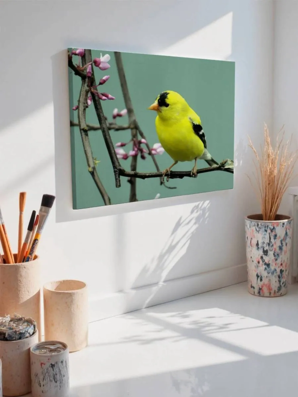 Картина на стену 40 X 50 Желтая птица