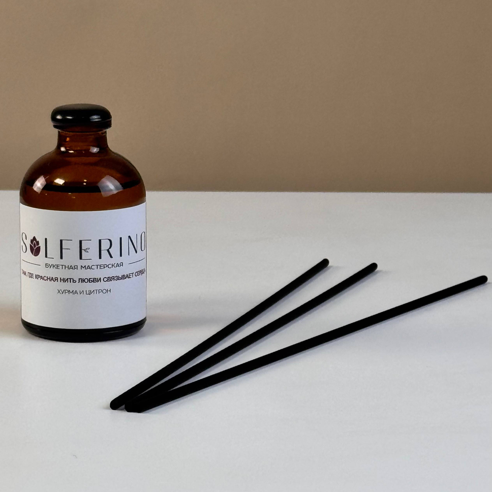 Диффузор в стекле с ароматом "Хурма и цитрон"