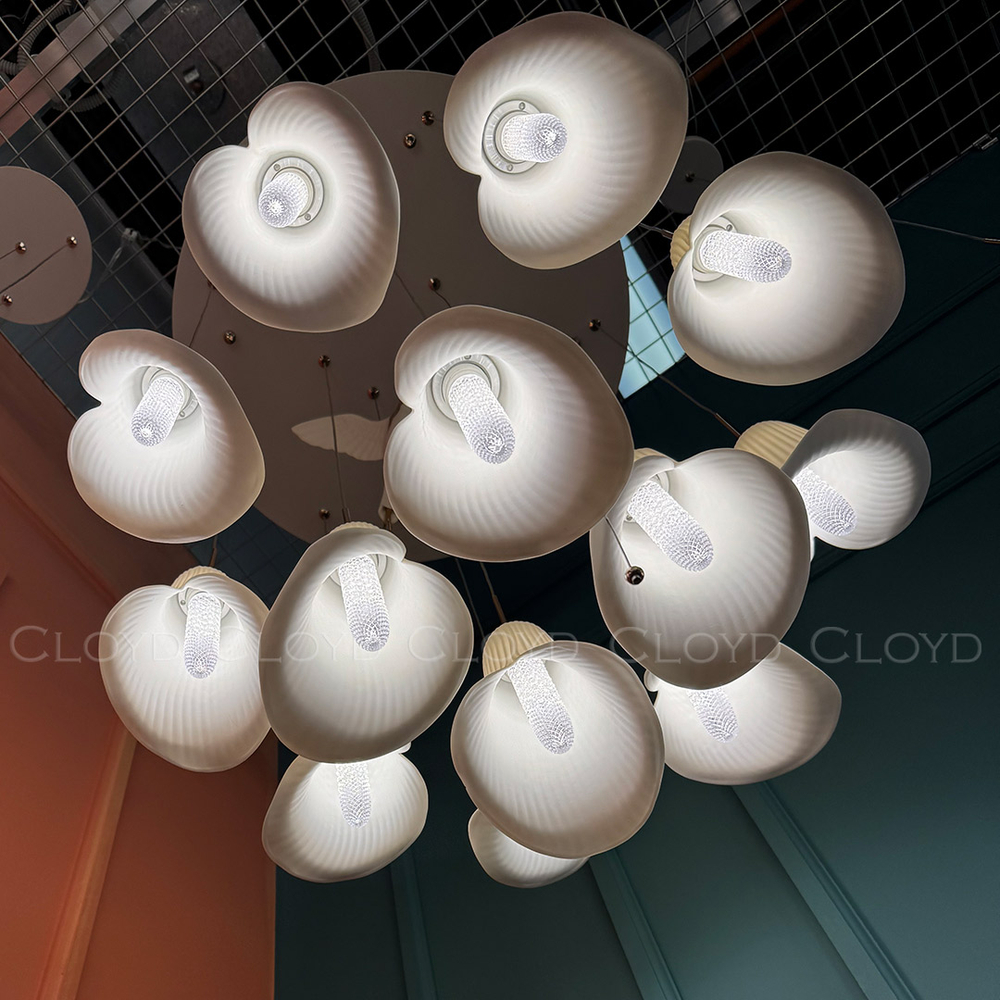 Люстра Cloyd OSANNA C13 / Ø60 см - керамика - белый (арт.11889)