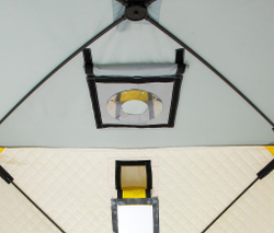 Палатка зимняя Helios куб 1,5х1,5 утепленная для зимней рыбалки HS-ISCI-150YG 171979