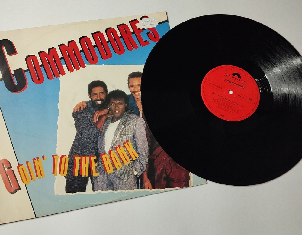 Винтажная виниловая пластинка LP Commodores Going To The Bank (Germany 1986) 45 RPM Maxi Single