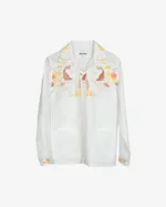 Купить Рубашка Soeurs с Осенними Аппликациями / Fall Applique Long Sleeve белая Рубашка Soeurs с Осенними Аппликациями / Fall Applique Long Sleeve белая