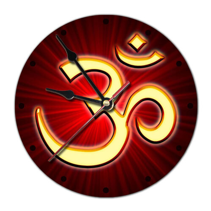 Часы настенные Ом пластик, 20 см 020426