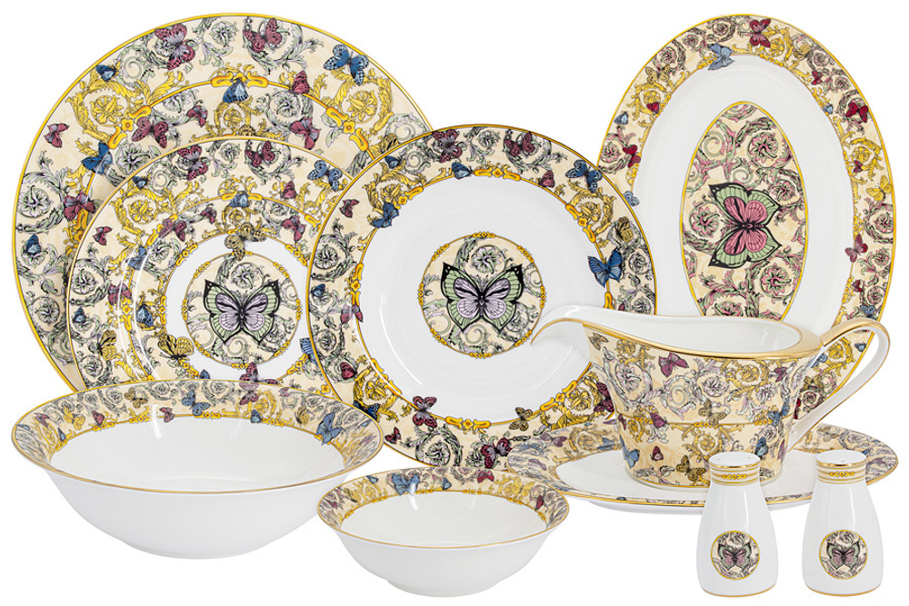 Обеденный сервиз 26 предметов на 6 персон Royal Crown Бабочки