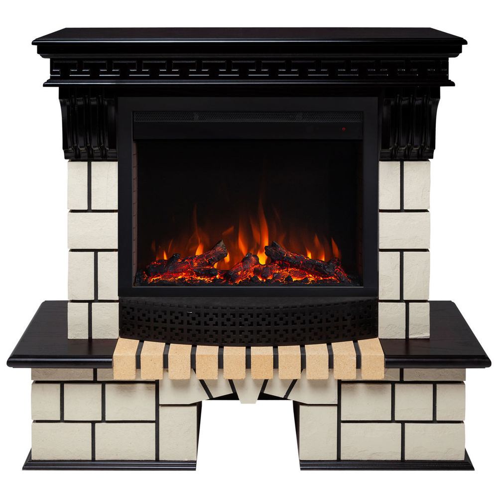 Электрокамин RealFlame Stone AO античный дуб античный дуб с очагом Saphir 25,5
