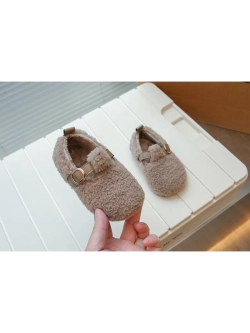 Балетки из искусственного меха