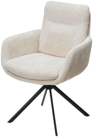 Стул DAREM Белый вельвет Davis lincoln-03n / черный каркас