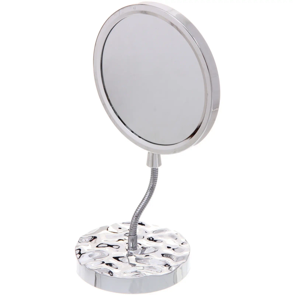 Зеркало настольное «ЭЛАНТРА», круг, цвет хром, 28,5*15см