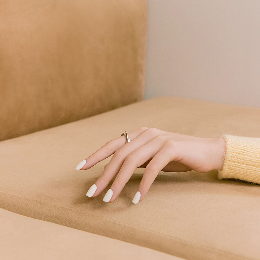 ohora Gel Nail Sticker N Cream Cotton - наклейки для ногтей, 1 шт.