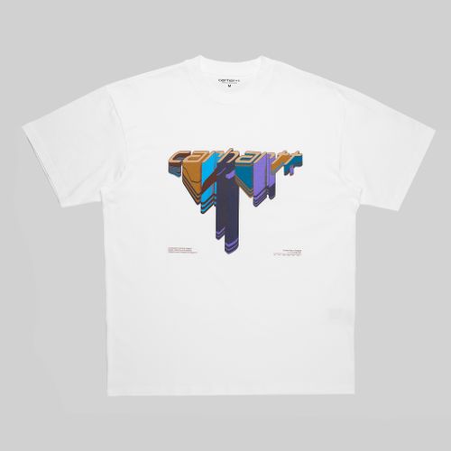 Футболка мужская Carhartt WIP Diagram Script артикул:I033176_white - купить в магазине Дайс