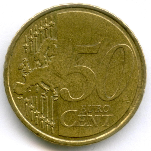 50 евроцентов 2008 год. Мальта. Регулярный выпуск. Нордик VF-XF