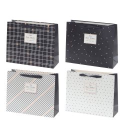 GAEM Пакет подарочный M (бумага 230г/м2, блок микс 12шт), L32 W11 H26 см, 4в.