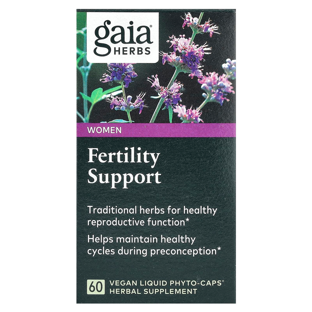 Gaia Herbs, Поддержка фертильности для женщин, 60 веганских жидких фитокапсул